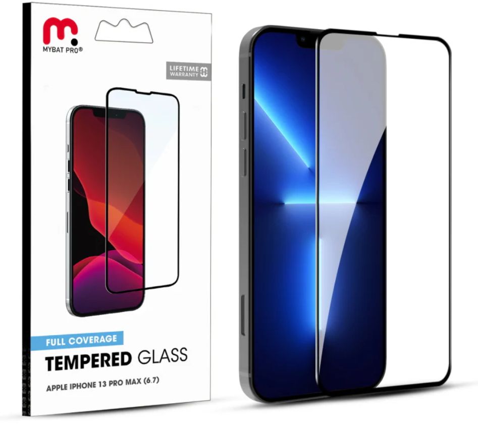 MyBat Pro Full Coverage Tempered Glass Screen Protector for iPhone 13 Pro Max - Clear by MyBat Pro - Refurbished - Brand New condition - Image 4