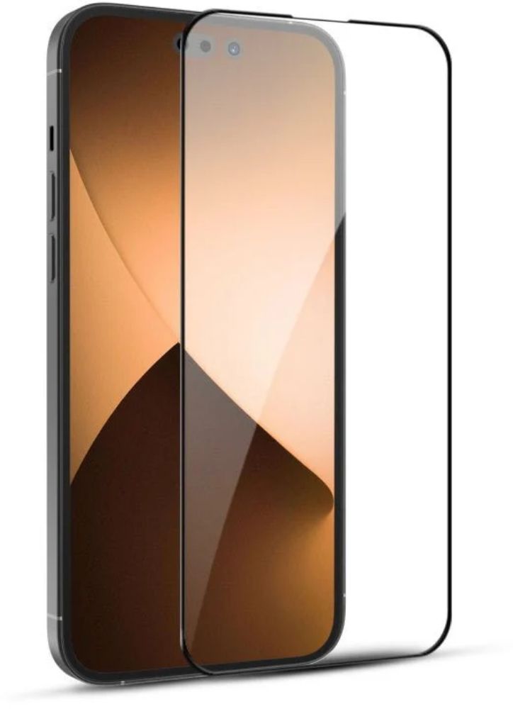 MyBat Pro Full Coverage Tempered Glass Screen Protector for iPhone 14 Pro - Transparent/Black by MyBat Pro - Refurbished - Brand New condition - Image 2