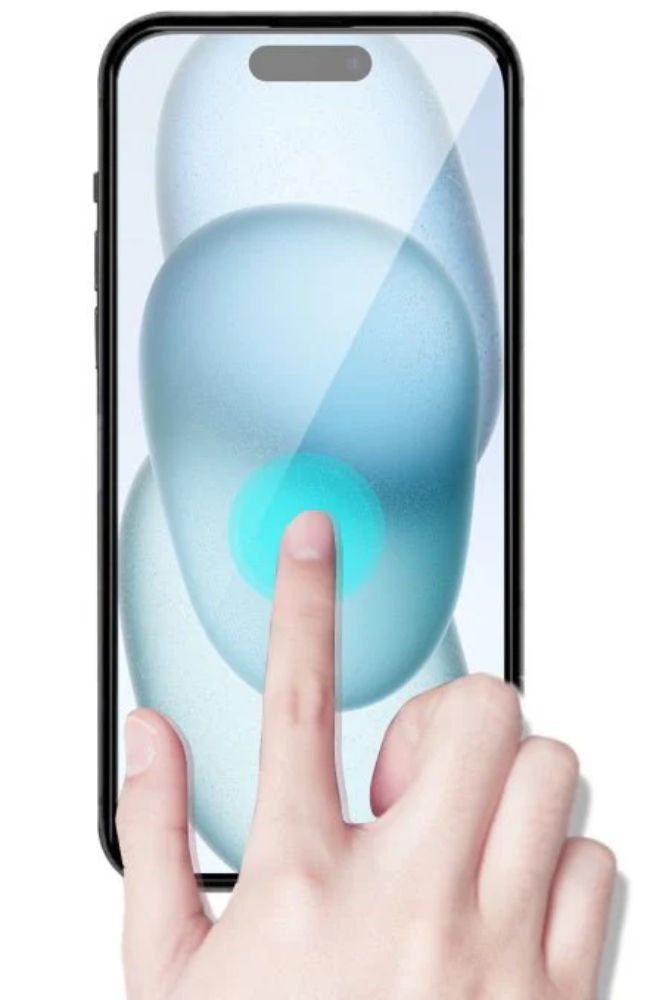 MyBat Pro Full Coverage Tempered Glass Screen Protector for iPhone 15 - Transparent/Black - Brand New by MyBat Pro - Refurbished - Brand New condition - Image 4