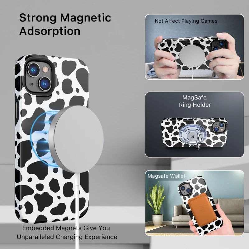 MyBatPro MyBatPro Fuse Series with Magsafe Phone Case for iPhone 14 Plus - Holy Cow by MyBatPro - Image 5