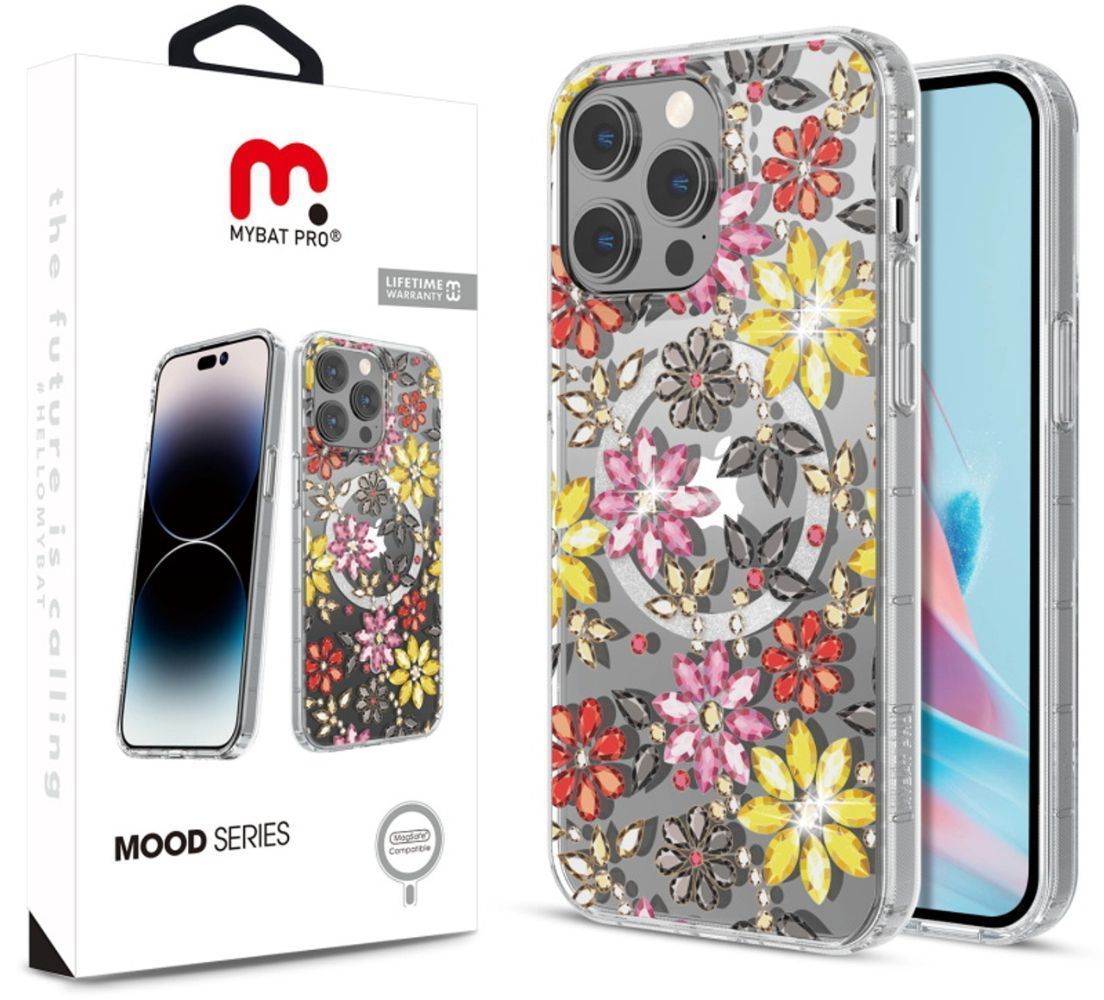 MyBat Pro Mood Diamond Series Phone Case with MagSafe for iPhone 15 Plus - Bejeweled by MyBat Pro - Refurbished - Brand New condition - US$11.87