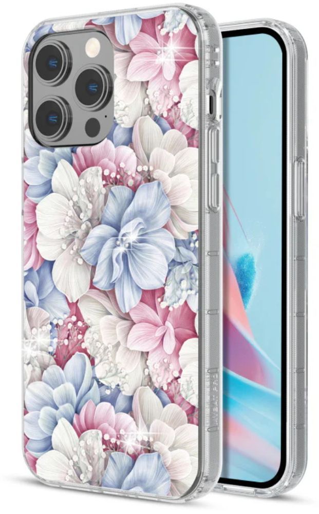 MyBat Pro Mood Diamond Series Phone Case with MagSafe for iPhone 15 Plus - Petals & Pearls by MyBat Pro - Refurbished - Brand New condition - Image 2