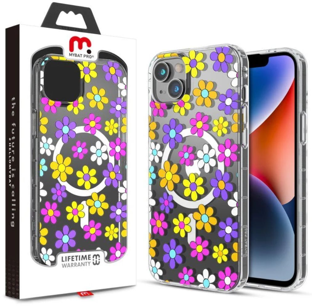 MyBat Pro Mood Series Magsafe Phone Case for iPhone 14 Plus - Multi Color Daisy by MyBat Pro - Refurbished - Brand New condition - Image 2