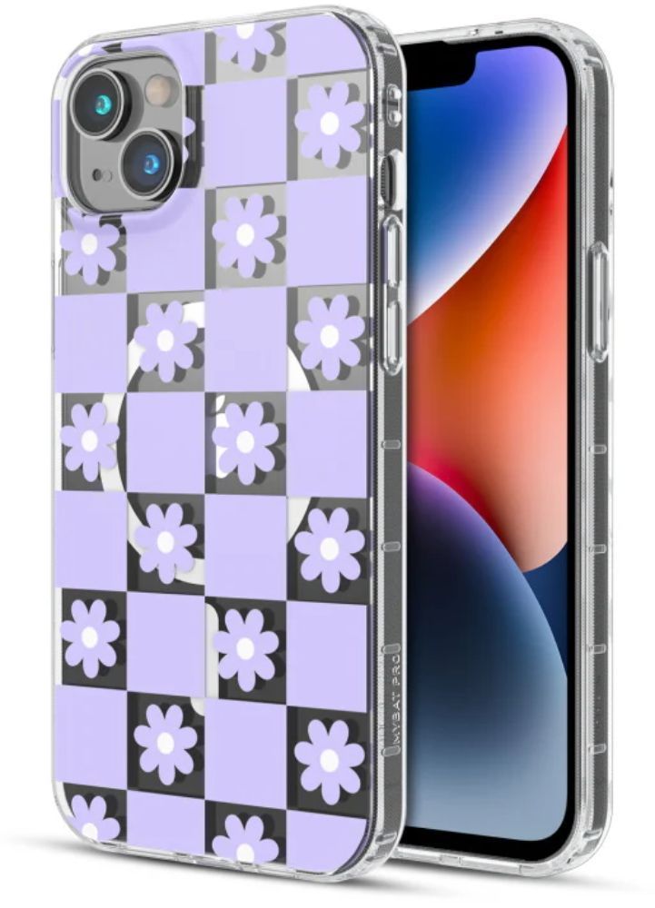 MyBat Pro Mood Series Magsafe Phone Case for iPhone 14 Plus - Retro Purple Floral by MyBat Pro - Refurbished - Brand New condition - Image 2