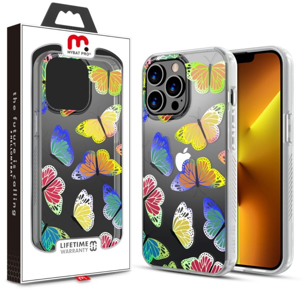 MyBat Pro Mood Series Phone Case for iPhone 13 Pro Max - Iridescent Butterflies - Brand New by MyBat Pro - Refurbished - Brand New condition - US$12.64