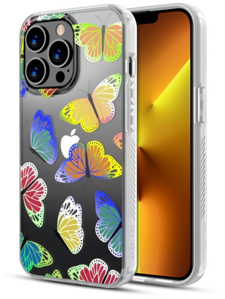 MyBat Pro Mood Series Phone Case for iPhone 13 Pro Max - Iridescent Butterflies - Brand New by MyBat Pro - Image 2