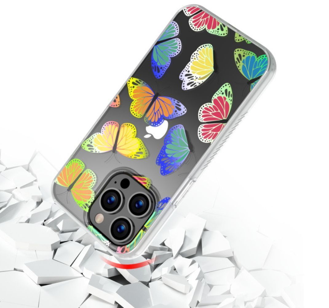 MyBat Pro Mood Series Phone Case for iPhone 13 Pro Max - Iridescent Butterflies - Brand New by MyBat Pro - Image 9