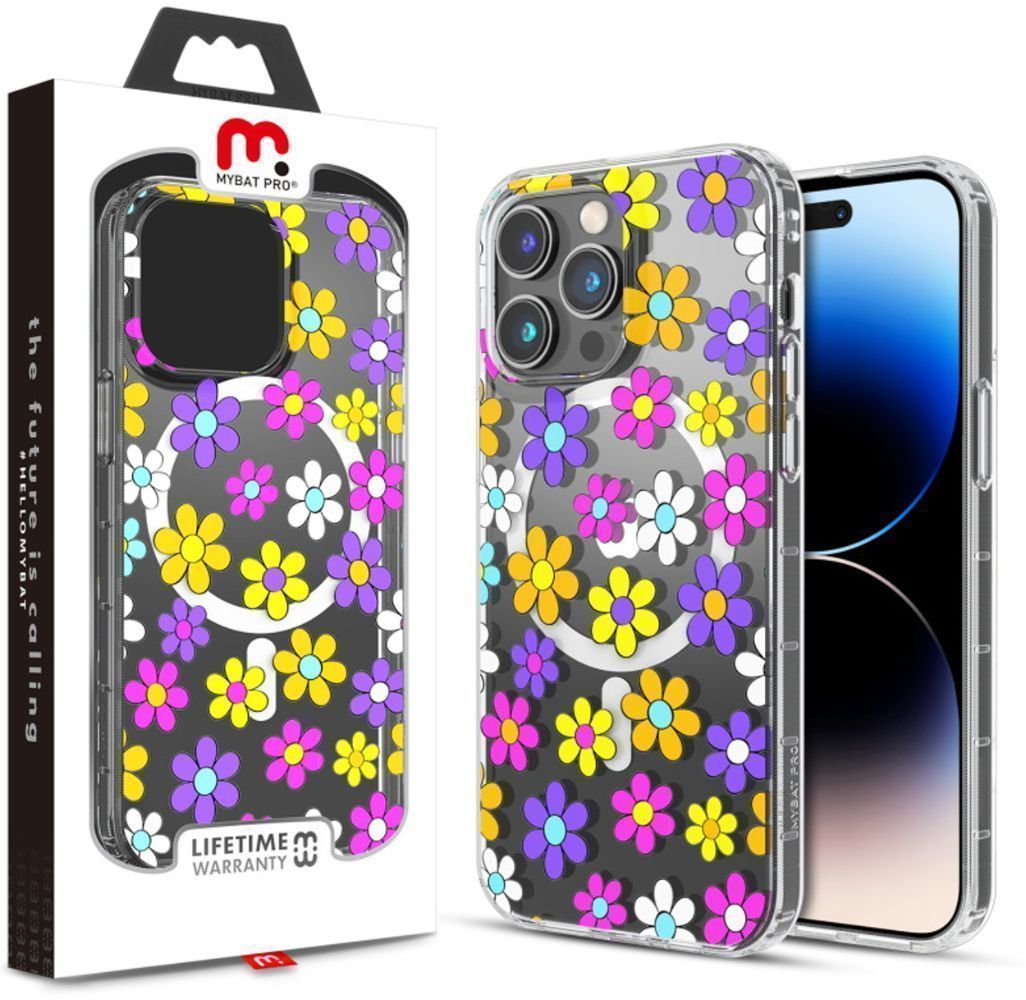 MyBat Pro Mood Series Phone Case with MagSafe for iPhone 14 Pro - Multi Color Daisy by MyBat Pro - Refurbished - Brand New condition - US$10.43