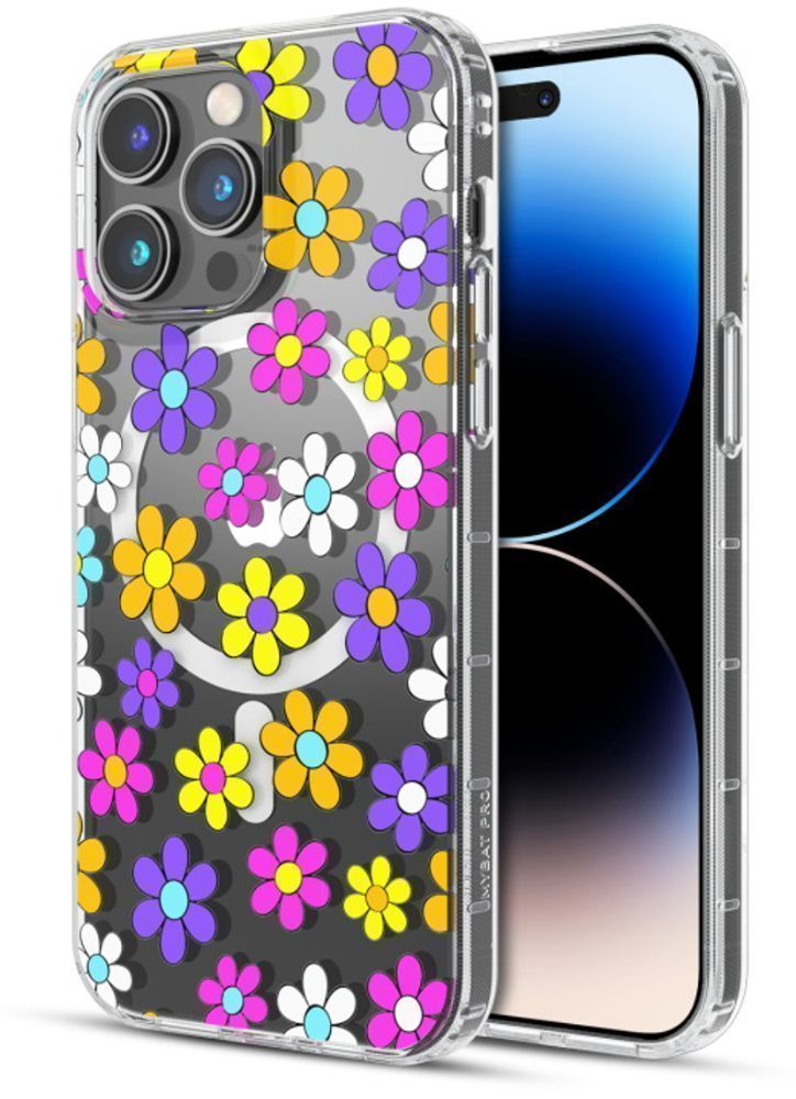 MyBat Pro Mood Series Phone Case with MagSafe for iPhone 14 Pro - Multi Color Daisy by MyBat Pro - Refurbished - Brand New condition - Image 2
