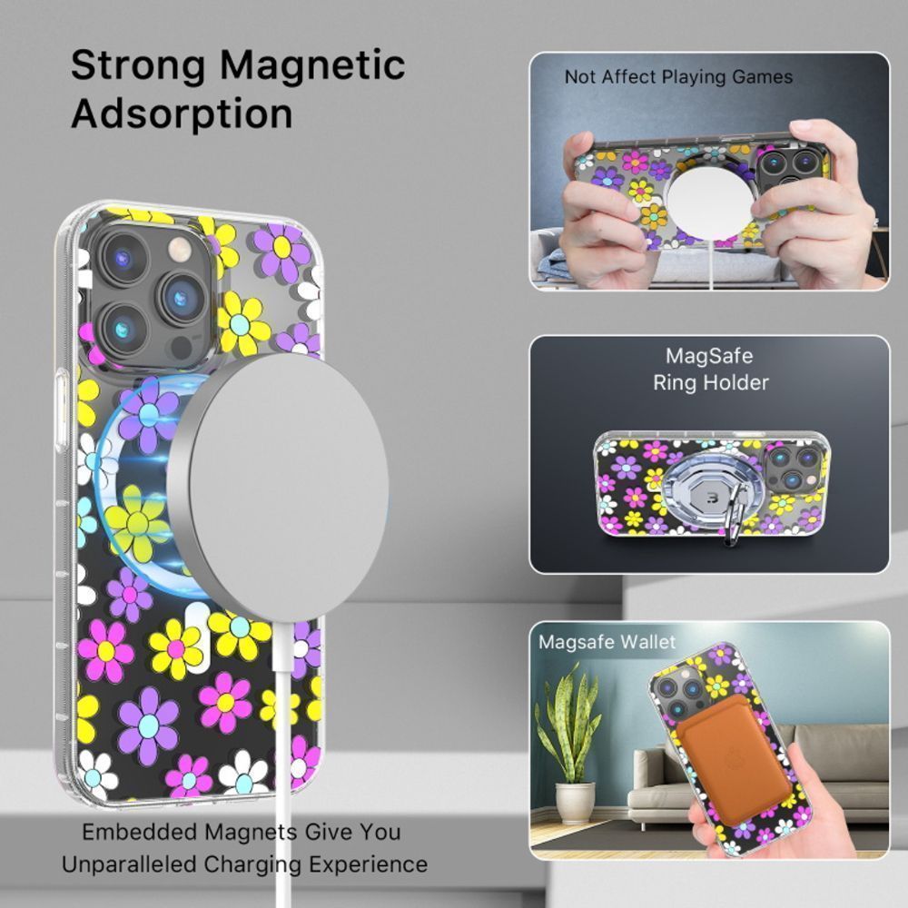 MyBat Pro Mood Series Phone Case with MagSafe for iPhone 14 Pro - Multi Color Daisy by MyBat Pro - Refurbished - Brand New condition - Image 5