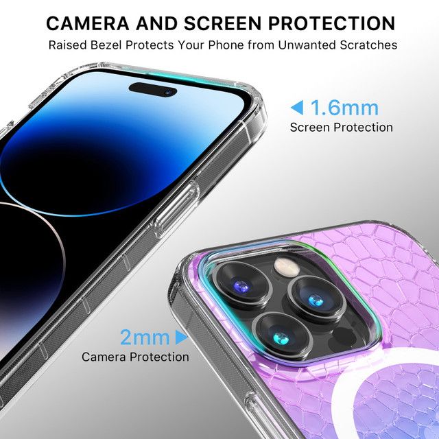 MyBat Pro Mood Series Phone Case with MagSafe for iPhone 14 Pro - Iridescent Snake by MyBat Pro - Image 4