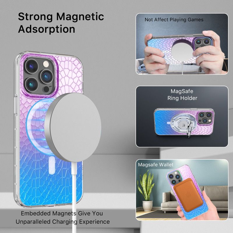 MyBat Pro Mood Series Phone Case with MagSafe for iPhone 14 Pro - Iridescent Snake by MyBat Pro - Image 5