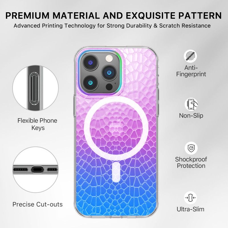 MyBat Pro Mood Series Phone Case with MagSafe for iPhone 14 Pro - Iridescent Snake by MyBat Pro - Image 6