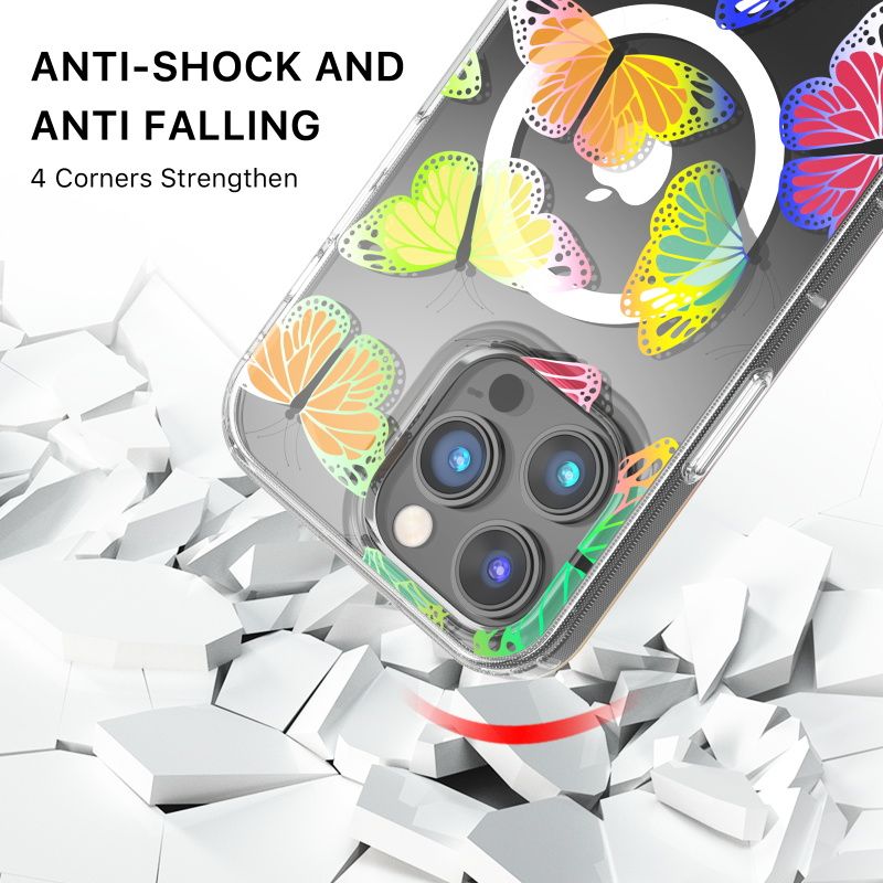 MyBat Pro Mood Series Phone Case with MagSafe for iPhone 14 Pro Max - Neon Butterflies - Brand New by MyBat Pro - Refurbished - Brand New condition - Image 3