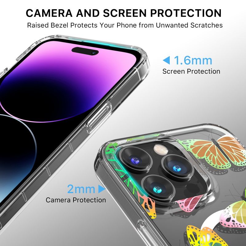 MyBat Pro Mood Series Phone Case with MagSafe for iPhone 14 Pro Max - Neon Butterflies - Brand New by MyBat Pro - Refurbished - Brand New condition - Image 4