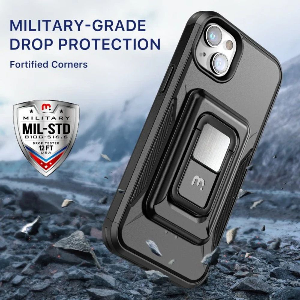 MyBat Pro Stealth Series Phone Case with MagKick for iPhone 14 Plus - Black - Brand New by MyBat Pro - Refurbished - Brand New condition - Image 4