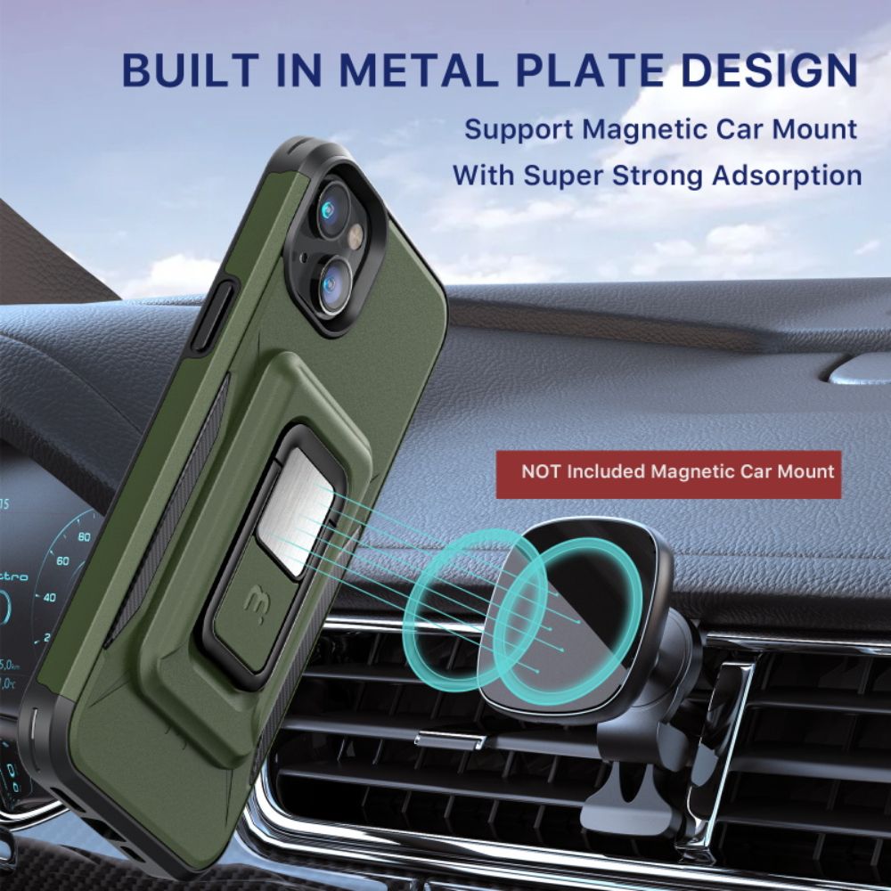 MyBat Pro Stealth Series Phone Case with MagKick for iPhone 14 Plus - Green - Like New by MyBat Pro - Refurbished - Like New condition - Image 3