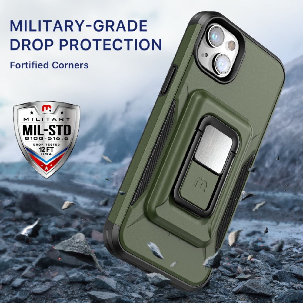 MyBat Pro Stealth Series Phone Case with MagKick for iPhone 14 Plus - Green - Like New by MyBat Pro - Refurbished - Like New condition - Image 4