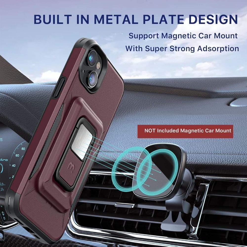 MyBat Pro Stealth Series Phone Case with MagKick for iPhone 14 Plus - Plum - Brand New by MyBat Pro - Refurbished - Brand New condition - Image 3