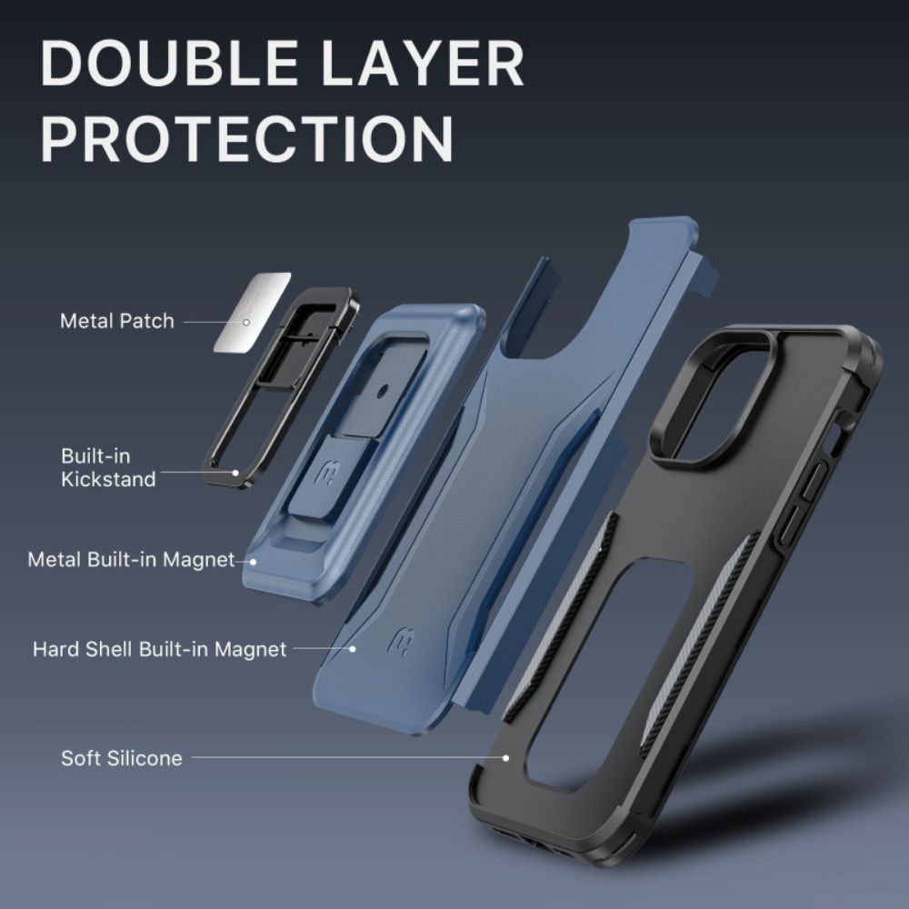 MyBat Pro Stealth Series Phone Case with MagKick for iPhone 14 Pro - Blue - Brand New by MyBat Pro - Refurbished - Brand New condition - Image 2