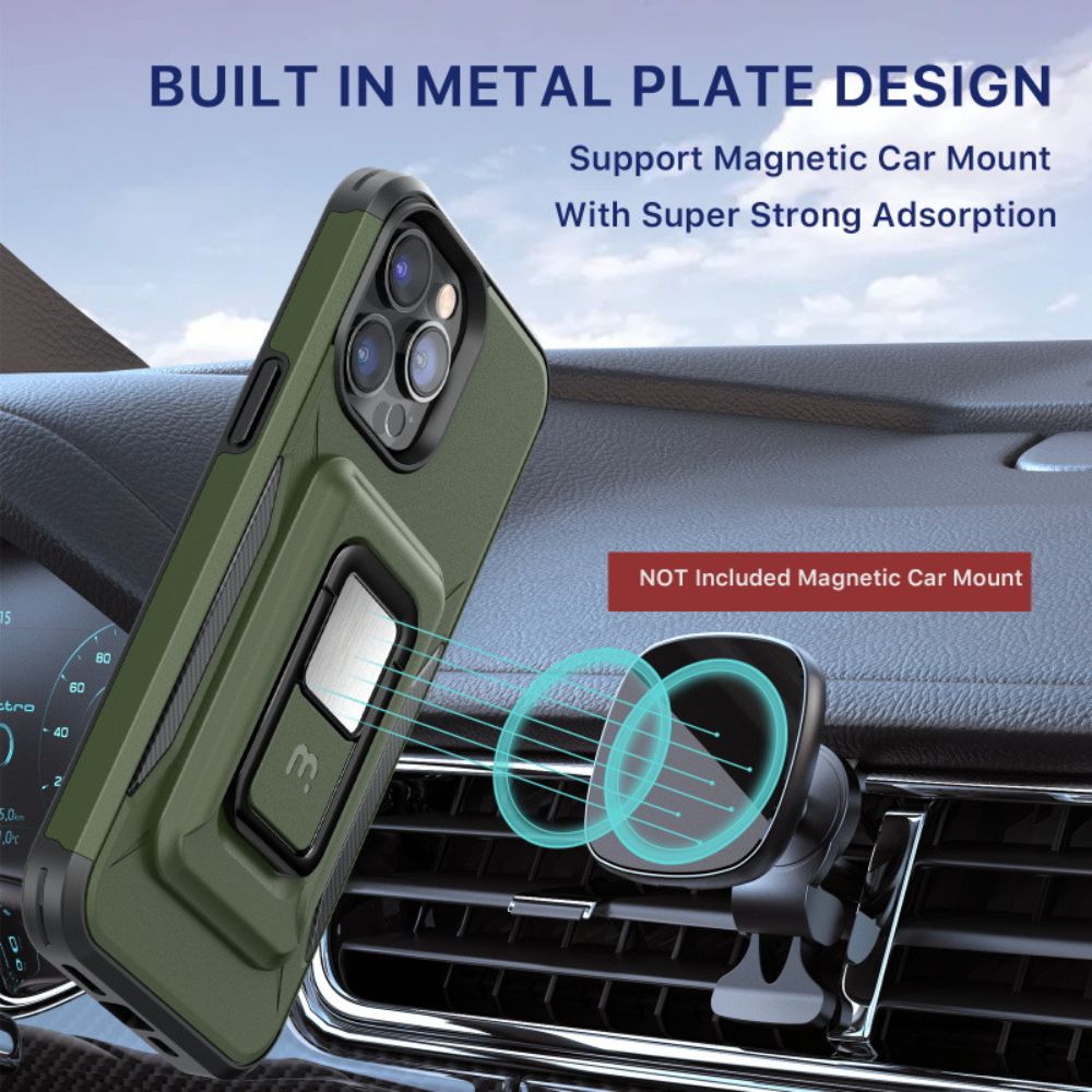 MyBat Pro Stealth Series Phone Case with MagKick for iPhone 14 Pro - Green - Like New by MyBat Pro - Refurbished - Like New condition - Image 3