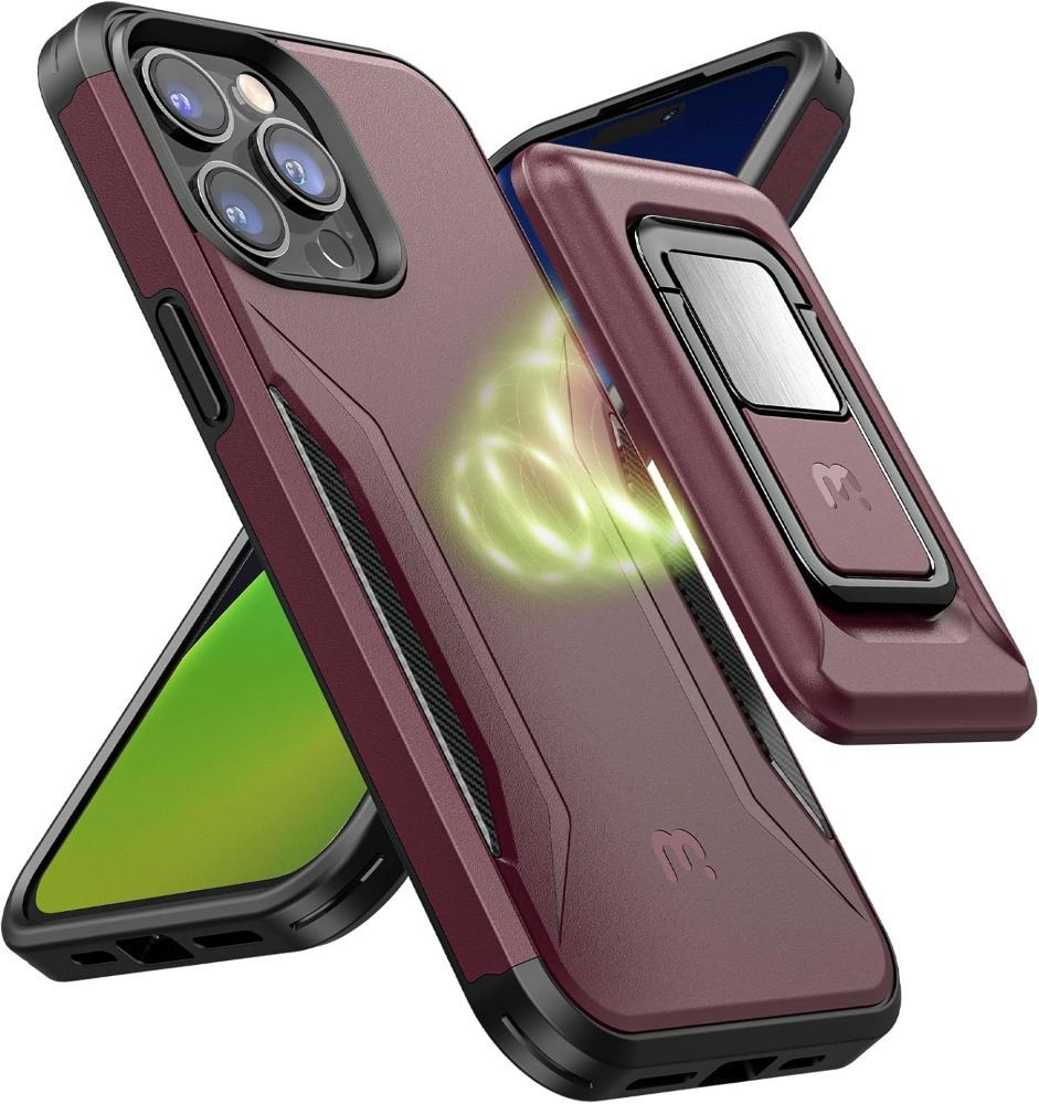 MyBat Pro Stealth Series Phone Case with MagKick for iPhone 14 Pro - Plum - Brand New by MyBat Pro - Refurbished - Brand New condition - US$10.08