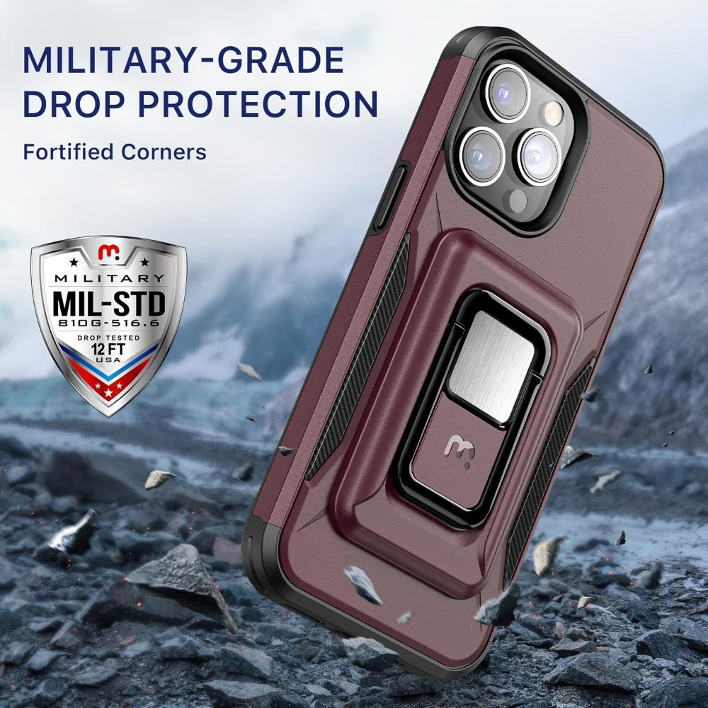 MyBat Pro Stealth Series Phone Case with MagKick for iPhone 14 Pro - Plum - Brand New by MyBat Pro - Refurbished - Brand New condition - Image 3