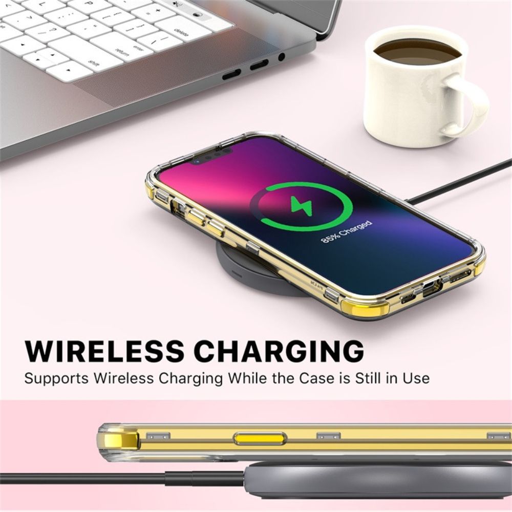 MyBat Pro Tuff Kleer Series Phone Case for iPhone 14 Plus - Pink Marbling/Electroplating Gold - Brand New by MyBat Pro - Refurbished - Brand New condition - Image 6