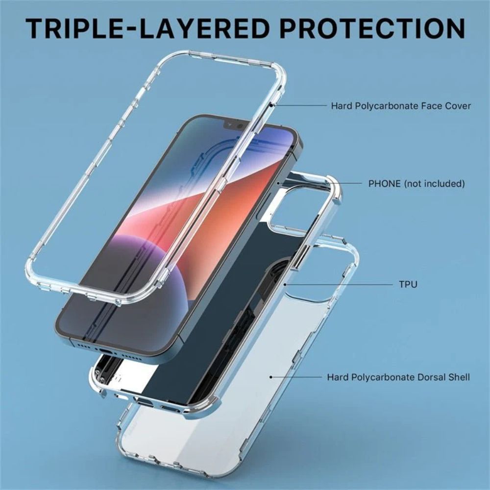 MyBat Pro Tuff Kleer Series Phone Case for iPhone 14 Plus - White Marbling/Electroplating Silver - Brand New by MyBat Pro - Refurbished - Brand New condition - Image 4