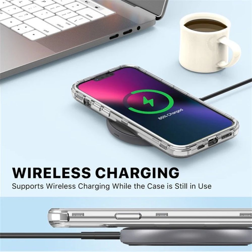 MyBat Pro Tuff Kleer Series Phone Case for iPhone 14 Plus - White Marbling/Electroplating Silver - Brand New by MyBat Pro - Refurbished - Brand New condition - Image 6