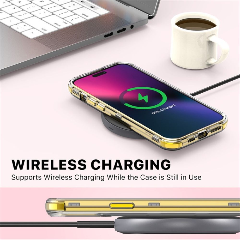 MyBat Pro MyBat Pro Tuff Kleer Series Phone Case for iPhone 14 Pro - Pink Marbling/Electroplating Gold - Brand New by MyBat Pro - Image 6