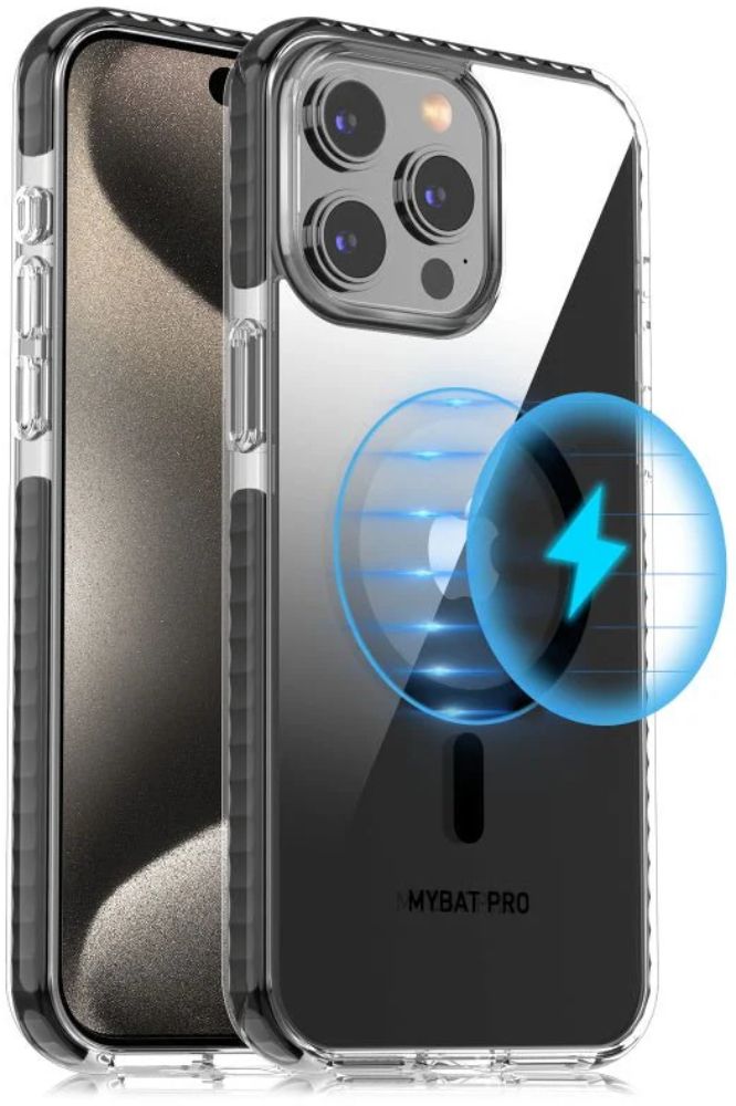 MyBat Pro Vivid Series Phone Case with MagSafe for iPhone 15 Plus - Black/Clear by MyBat Pro - Refurbished - Brand New condition - Image 2