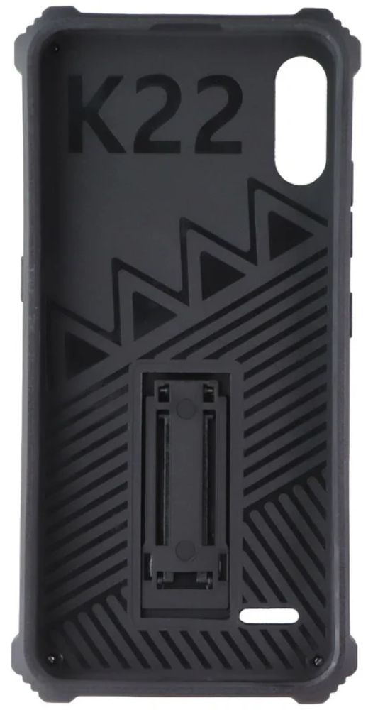 MyBat Rugged Kickstand Phone Case for LG K22 - Black/Black - Brand New by MyBat - Refurbished - Brand New condition - Image 3