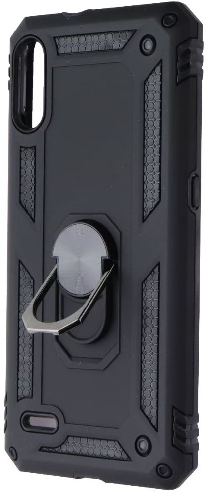 Mybat Rugged Phone Case with Ring Stand for LG K22 - Black by Mybat - Refurbished - Brand New condition - US$10.08