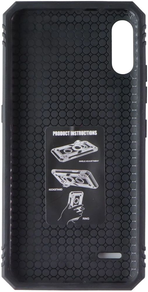 Mybat Rugged Phone Case with Ring Stand for LG K22 - Black by Mybat - Refurbished - Brand New condition - Image 3