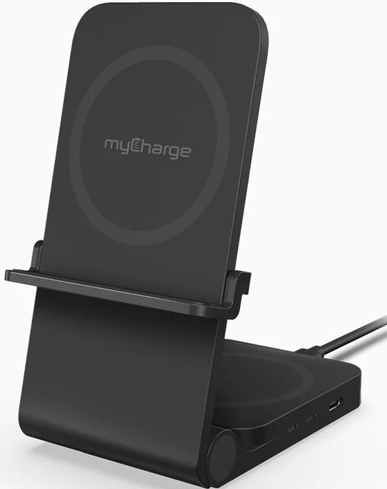 myCharge 3-in-1 Fast Wireless Charging Stand - Black by myCharge - Refurbished - Very Good condition - US$26.94