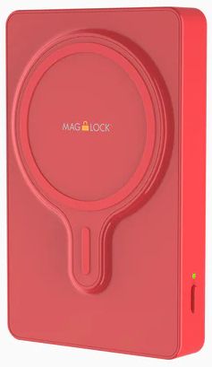 myCharge MagLock 6000mAh Wireless Magnetic MagSafe Charger - Red by myCharge - Refurbished - Brand New condition - US$40.98