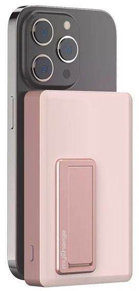 MyCharge MagLock 6000mAh Wireless Magnetic Powerbank with Magsafe and Built-in USB-C Port & Viewing Stand - Pink by MyCharge - Refurbished - Brand New condition - US$62.48