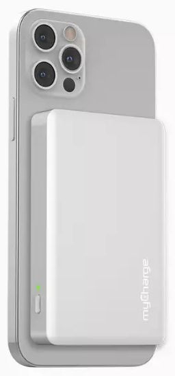 MyCharge Maglock MagSafe Wireless Powerbank 6000mAh with Built-in USB-C Port - White by MyCharge - Image 2
