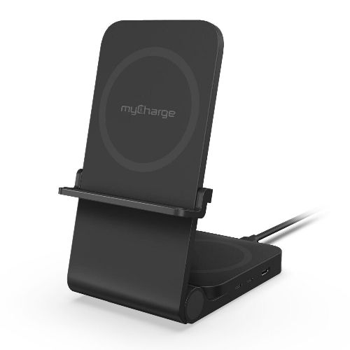 MyCharge True Universal 3 in 1 Wireless Charging Stand - Black by MyCharge - Refurbished - Very Good condition - US$41.80