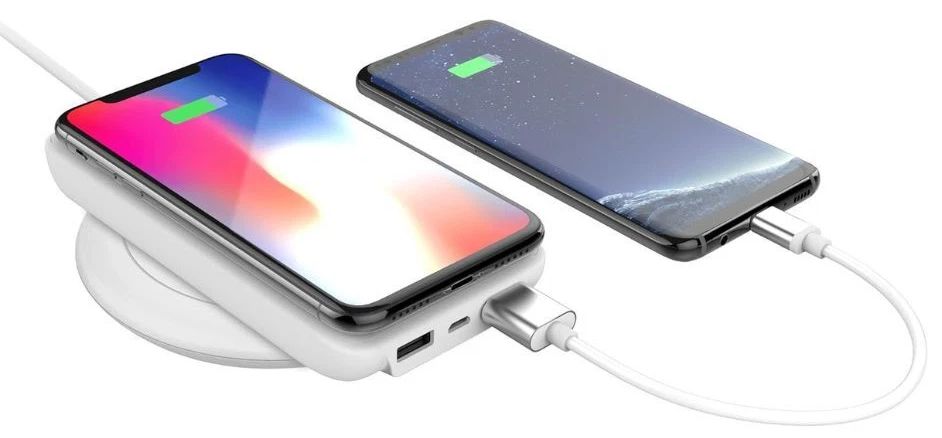 MyCharge Unplugged QI Wireless Dual USB Port 10000 mAh Power-bank Charger - White by MyCharge - Image 2