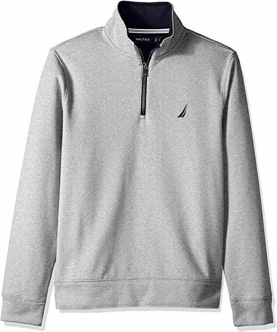 Nautica Men's Quarter Zip Sweater (X Large) - Gray by Nautica - Refurbished - Brand New condition - US$71.48