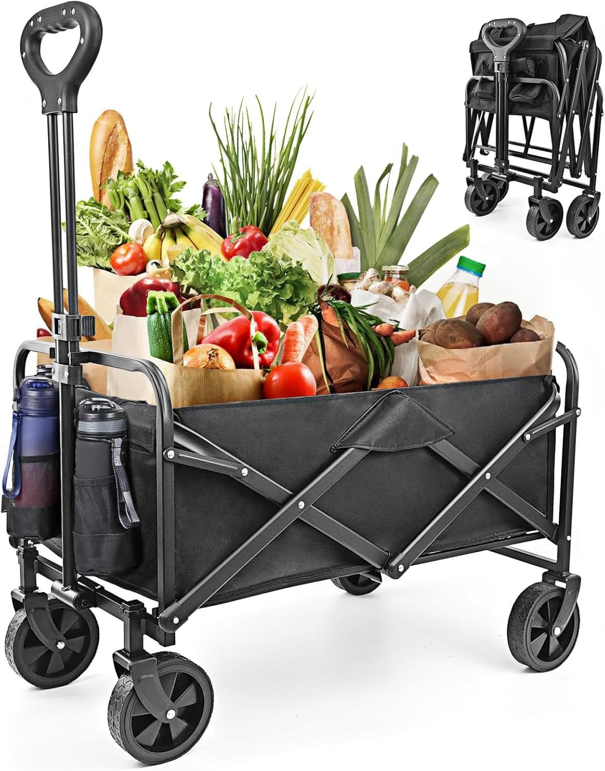 Neo-Tec Collapsible Foldable Wagon Bike - Black by Neo-Tec - Refurbished - Very Good condition - US$53.93