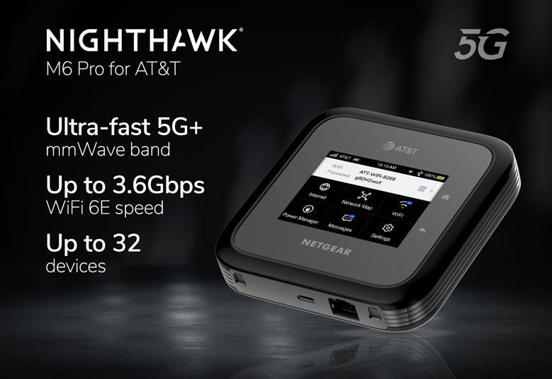 NetGear Nighthawk M6 5G WiFi 6 Mobile Router MR6500 - Black by NetGear - Image 2