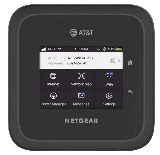 Netgear NightHawk M6 Pro WiFi 6E Mobile Hotspot Router (MR6500) - Unlocked - Black by Netgear - Refurbished - Very Good condition - US$189.46