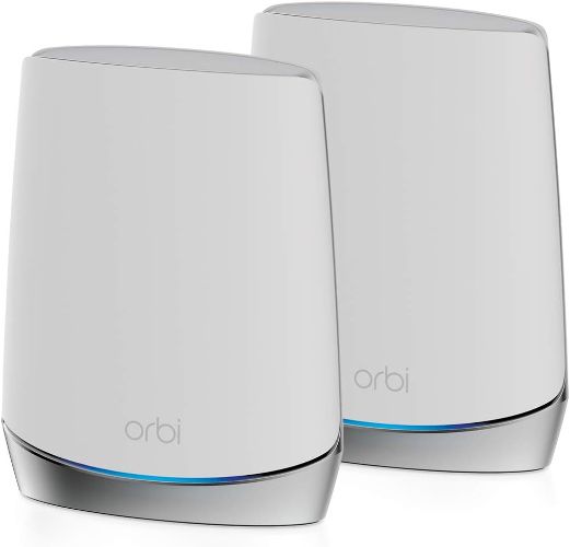 Netgear Orbi AX4200 Tri-Band Mesh WiFi 6 System with Router & 1 Satellite Extender (RBK752) - White by Netgear - Refurbished - Very Good condition - US$173.06