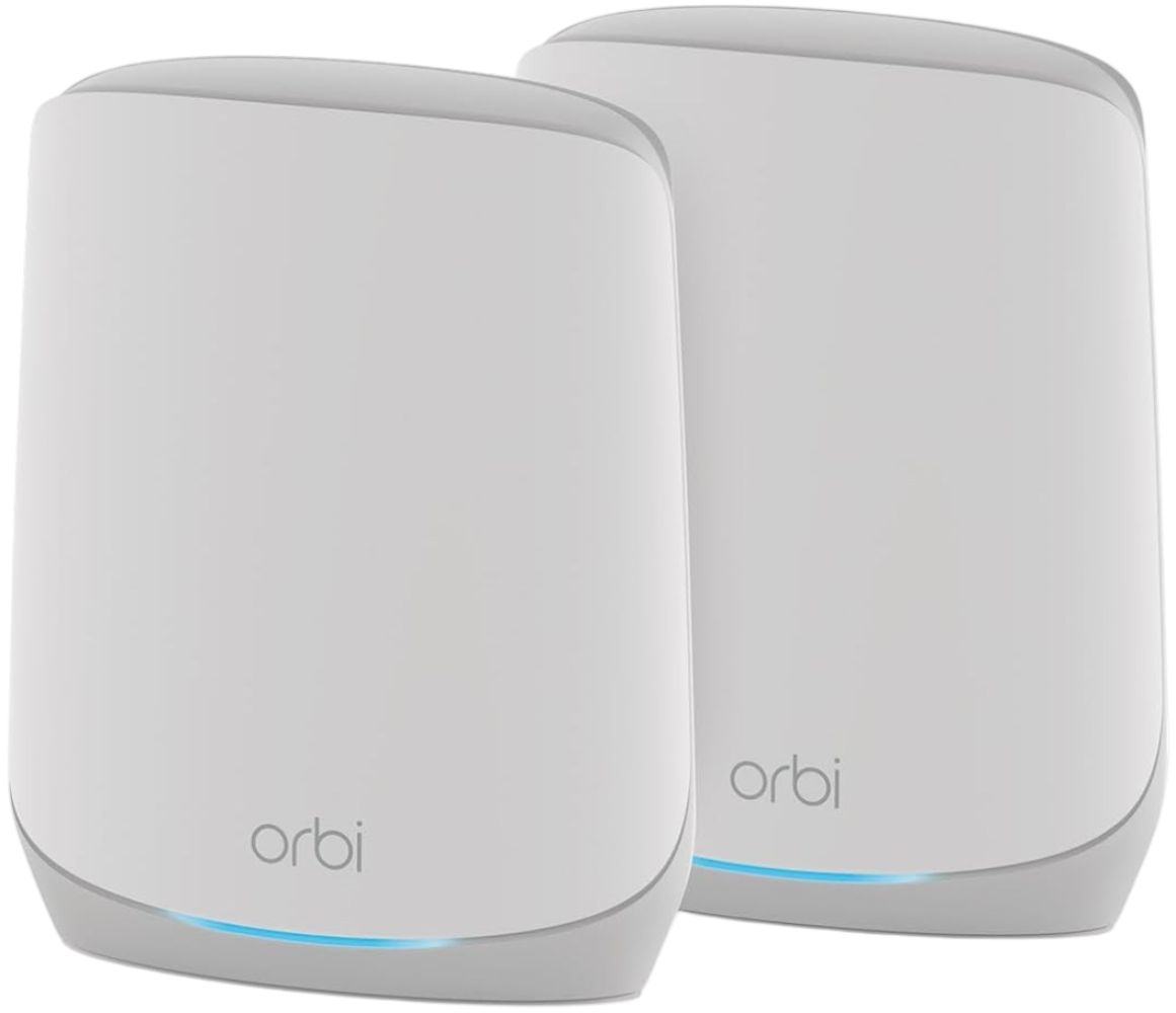Netgear Orbi (RBK762S) AX5400 Tri-band WiFi 6 WiFi Mesh System (2 Pack) - White by Netgear - Refurbished - Brand New condition - CA$202.48