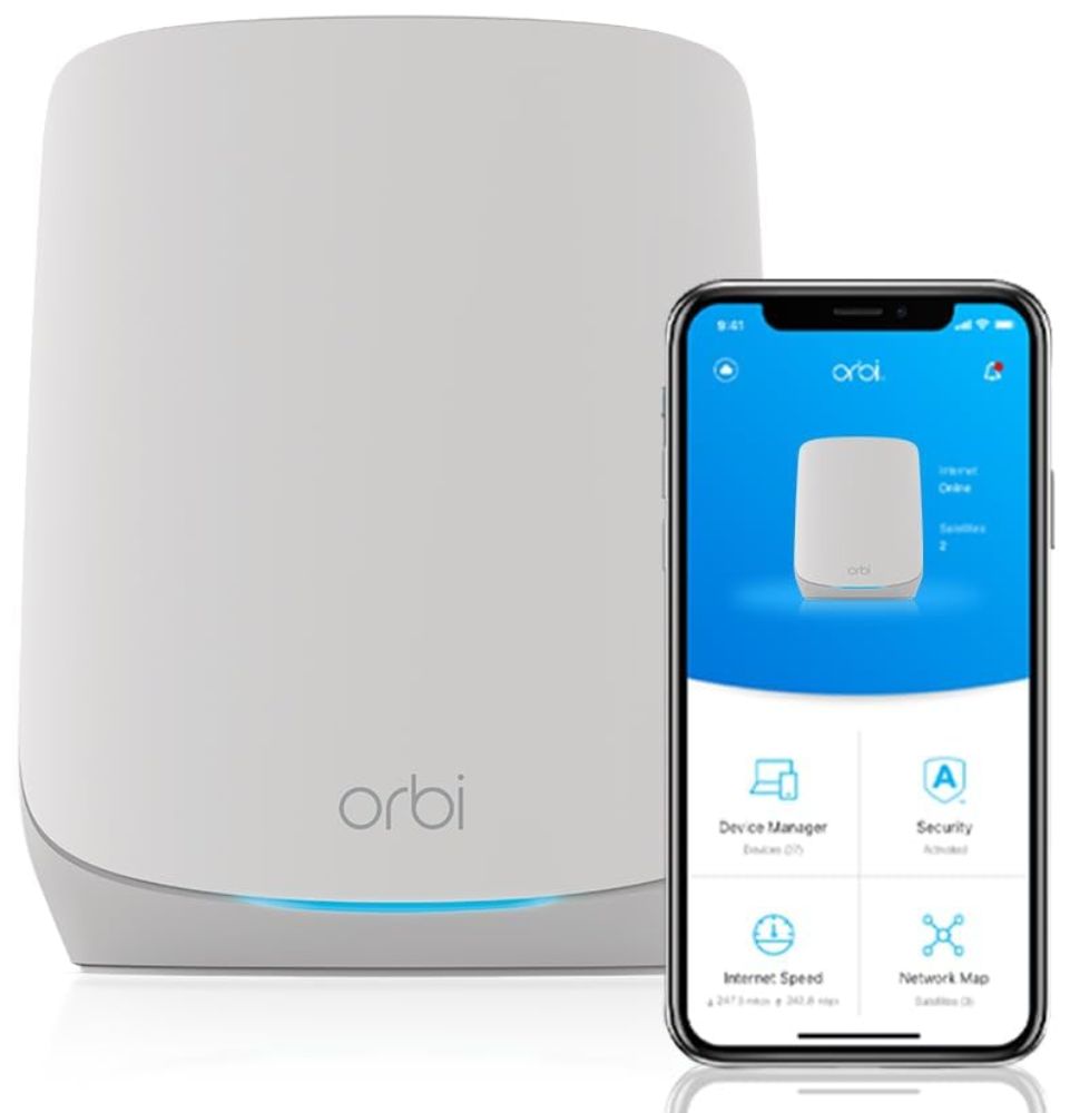 Netgear Orbi (RBK762S) AX5400 Tri-band WiFi 6 WiFi Mesh System (2 Pack) - White by Netgear - Image 6