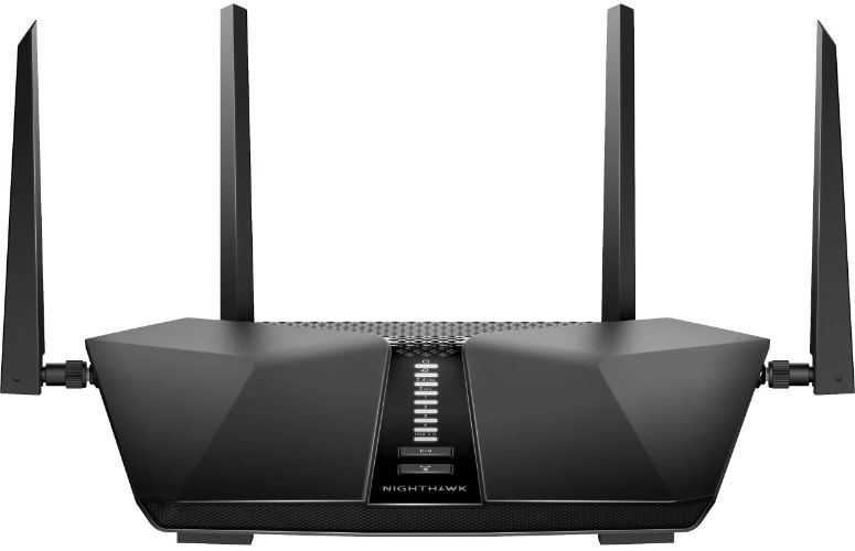 Netgear RAX43 Nighthawk AX5 AX4200 Dual-Band Gigabit Router - Black by Netgear - Refurbished - Very Good condition - US$78.89