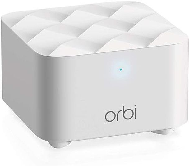 Netgear RBS10 Orbi Mesh Satellite Router - White by Netgear - Refurbished - Very Good condition - US$88.13